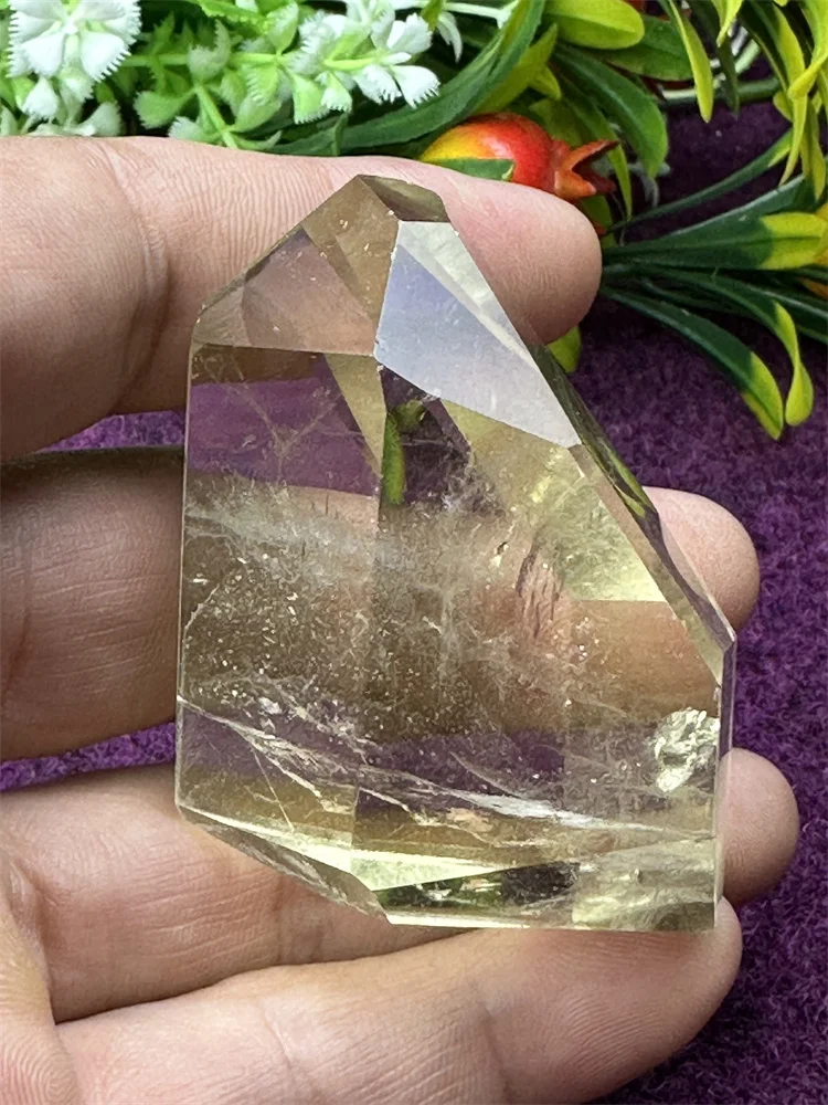 

Natural Beautiful Yellow Color Citrine Free Polyhedron Exquisite Playing Mineral Specimens Home Decor Holiday Gifts