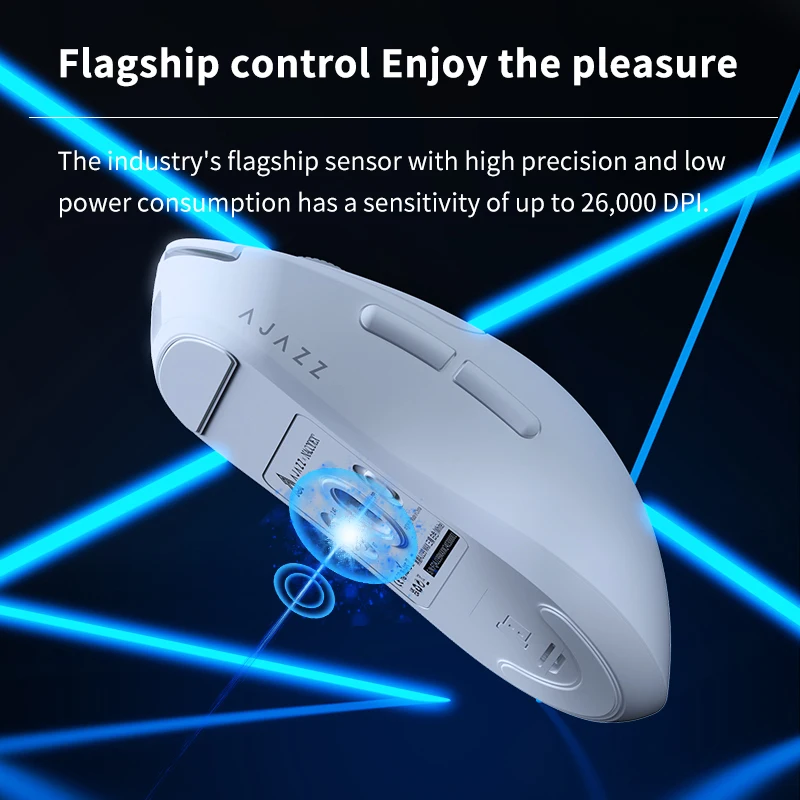 AJAZZ AJ199 MAX Lightweight 51g Triple Mode Bluetooth Wireless Gaming Mouse USB Wired 26000DPI Computer PC Laptop gaming mouse wireless mouse wireless gaming mouse wired mouse