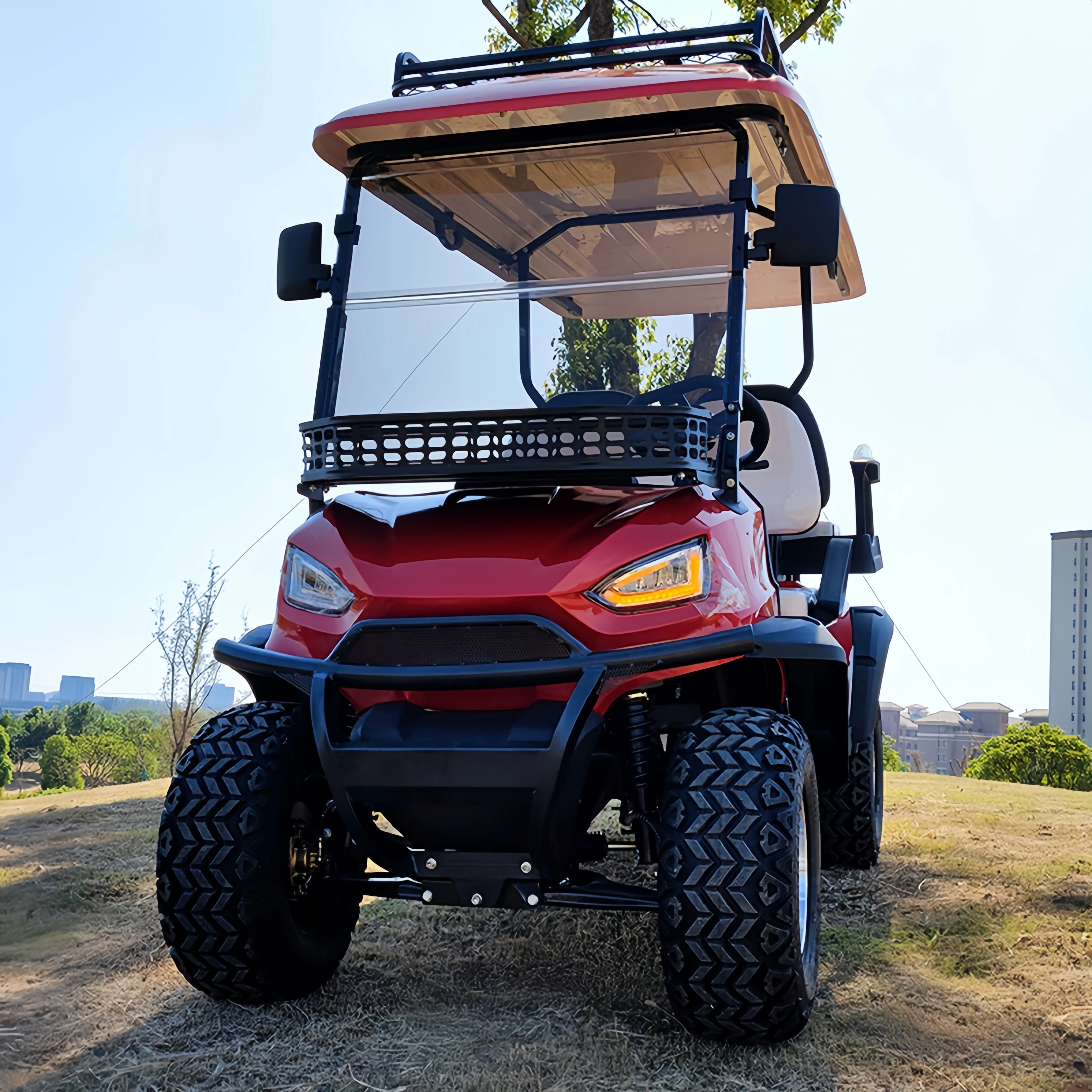 New Design 2 Seater Electric Golf Cart Club Car with Large Container 2 seater Electric Golf Cart