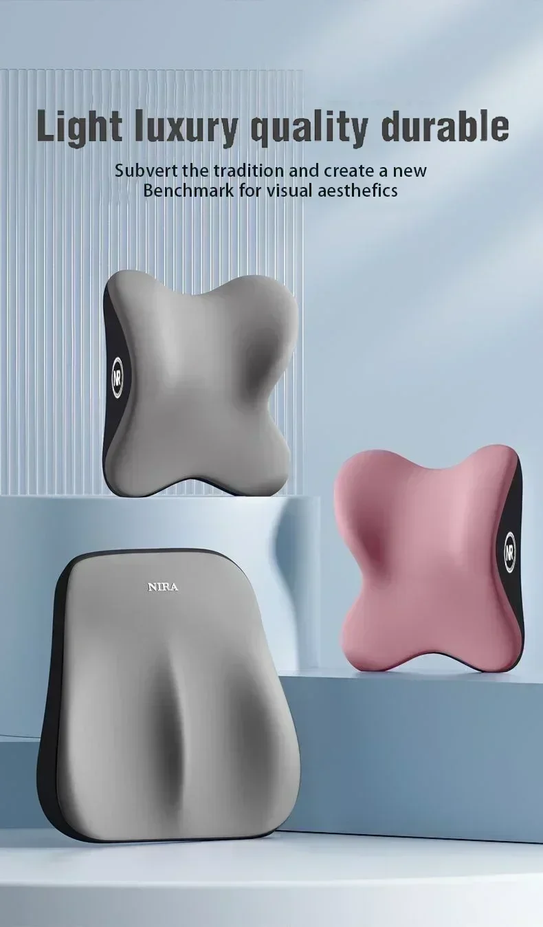 Auto Kopfstütze Lenden Unterstützung Lenden Kissen Memory Foam Rückenlehne Lenden Kissen Auto Komfortable Neck Kissen Auto Zubehör – Detail 4