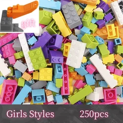 Vibrant Multi - Color Building Blocks Set for Creative Play - 250/500 Pieces (Girls Styles 250)