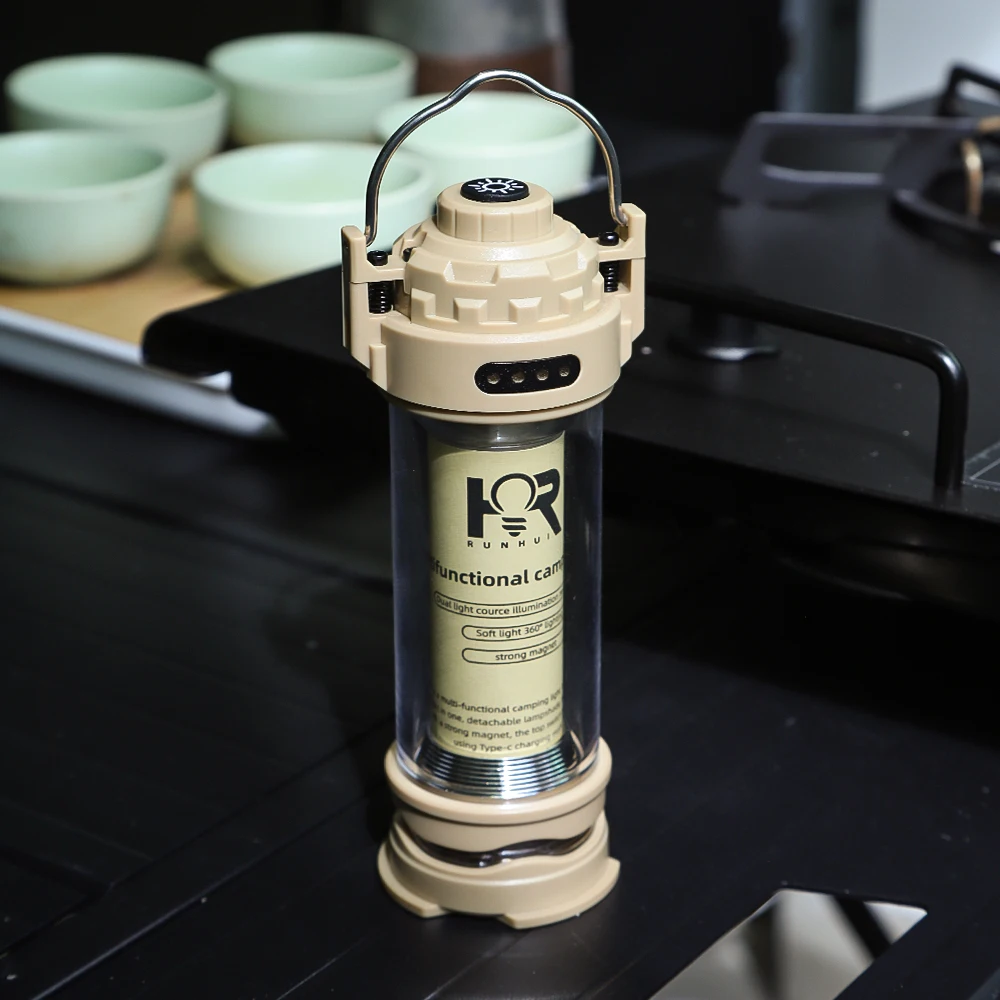 Camping Lamp – USB Rechargeable Portable Tent Lantern & Flashlight 4