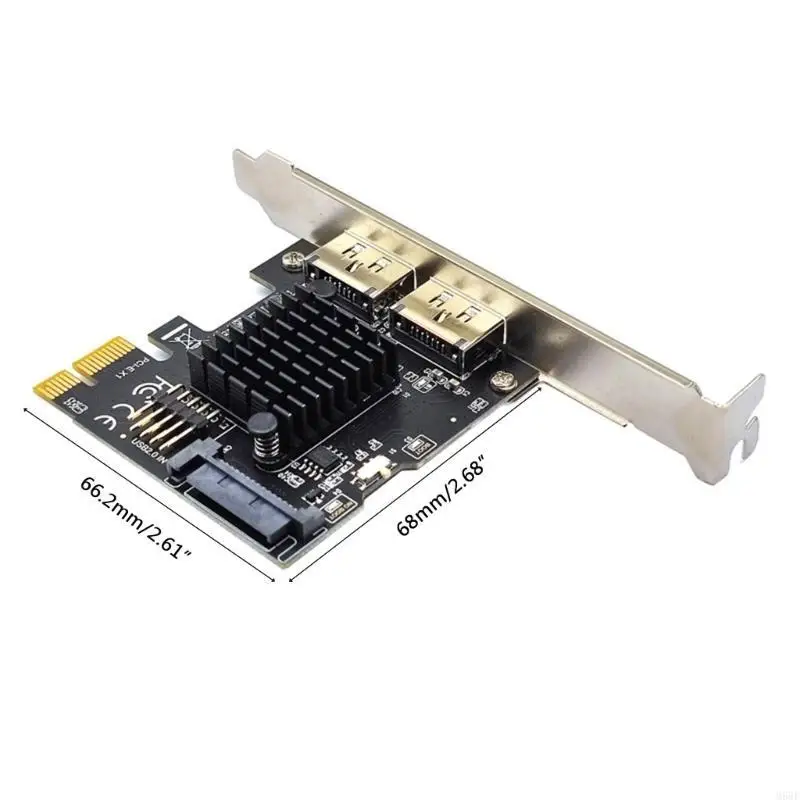 M68F pci-e-듀얼 포트 POWER OVER ESATA pci e-전원 eSATA USB 확장 카드(명령 대기열 확장 카드용)
