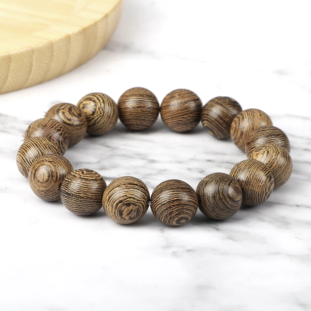 Black Lava Rock Elastic Wood Beads Men Bracelet | Bracelets for men, Mens  accessories jewelry, Wood beads