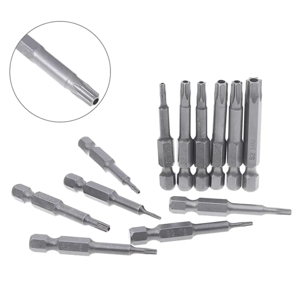 8 Stück Magnetische Torx-Schraubendreher Bits, 150 Mm Lang, 1/4 Zoll Sechskantschaft, T8 Bis T40