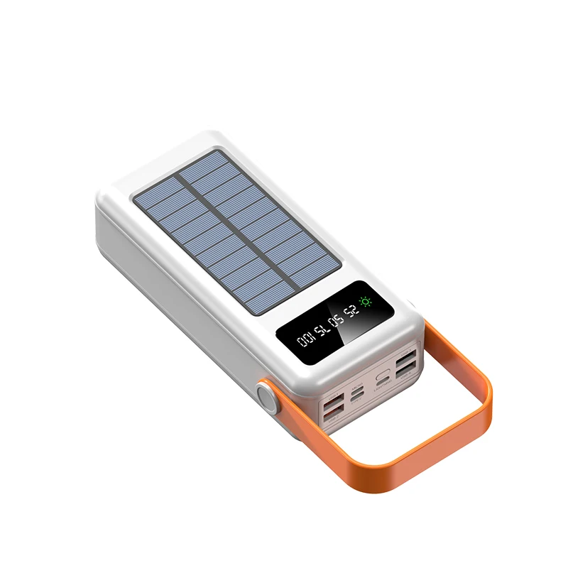 

Universal Mobile Energy Power Bank 100000mah with 4 Cables Usb Type C Portable Solar Battery Charger Powerbank
