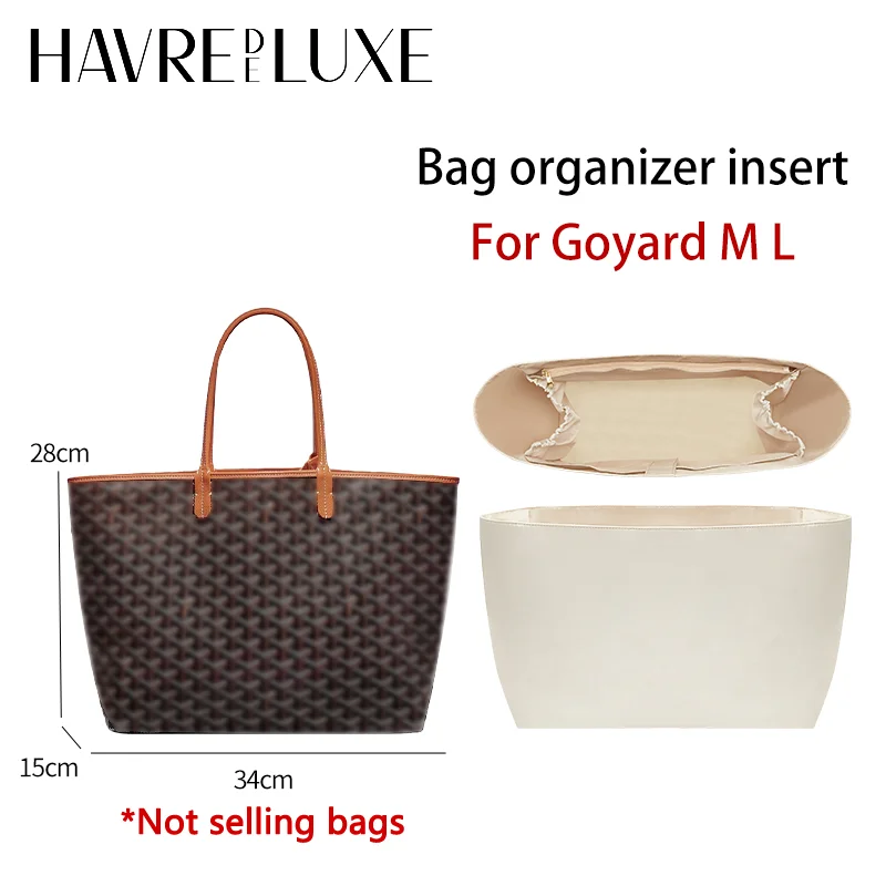 Bag Organizer Insert For Goyard Bag Nylon Material Waterproof Durable Bag Support Storage Inner Modification Bag Accessories