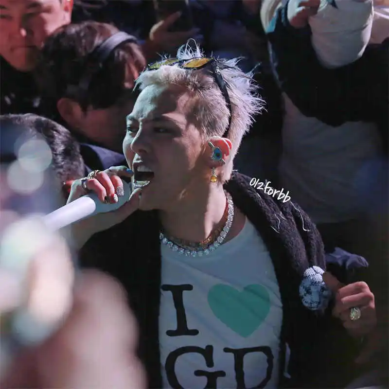 G Dragon I Love GD T Shirt Ubermensch Concert Same T-shirt
