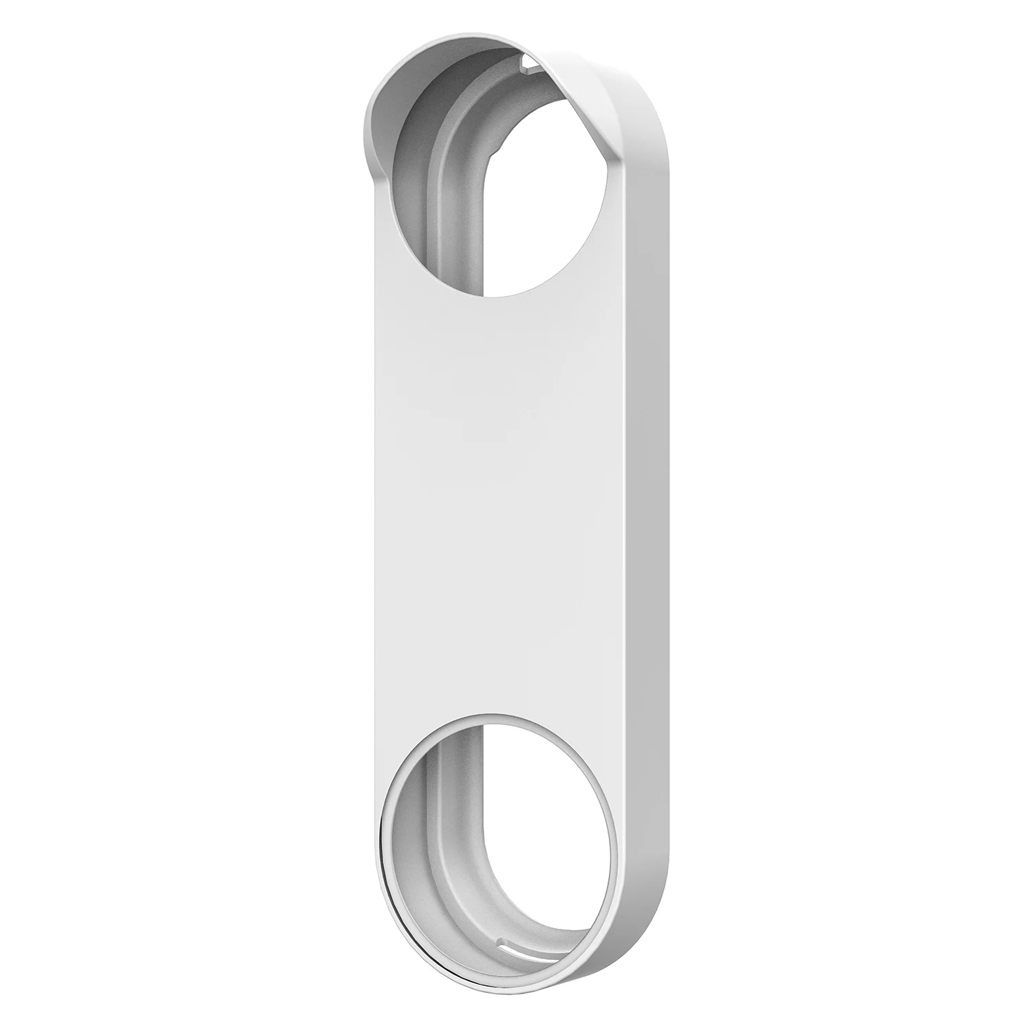 Cover In Silicone Per Campanello Video Google Nest (Modello Batteria 2021), Non Compatibile Con Il Modello Cablato, Weather Anti-Uv White