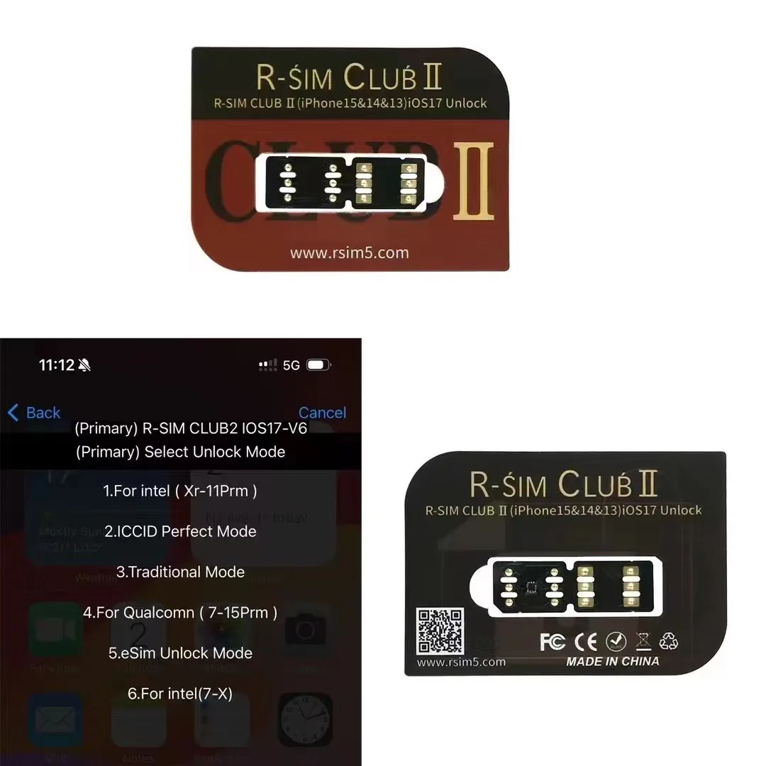 R-SIM CLUB2 V7 QPE ESIM for IP15 12 13 14 15 16 All ESIM Phone