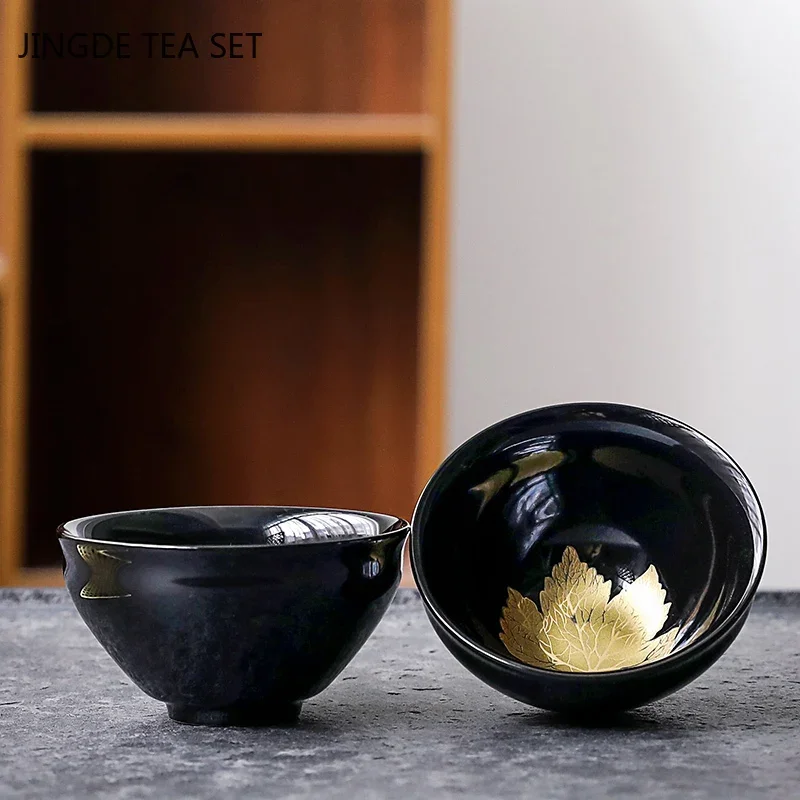 Japanese-style Handmade Ceramic Teacup Boutiques Master Tea Cup Household Tea Set Accessories Antique Porcelain Tea Bowl