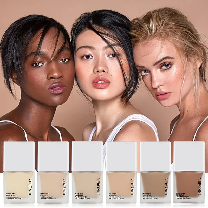 6 colors Concealer Foundation makeup products Liquid Oil-control Cover Dark Skin Care Makeup foundation Face Makeup Cosmetics 6