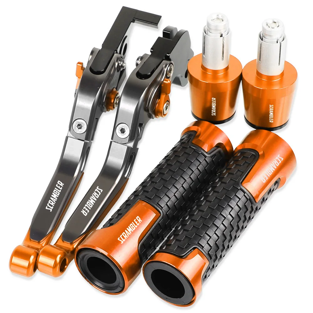 

SCRAMBLER 400 Motorcycle Aluminum Brake Clutch Levers Handlebar Hand Grips ends For DUCATI SCRAMBLER 400 2015 2016 2018 2019