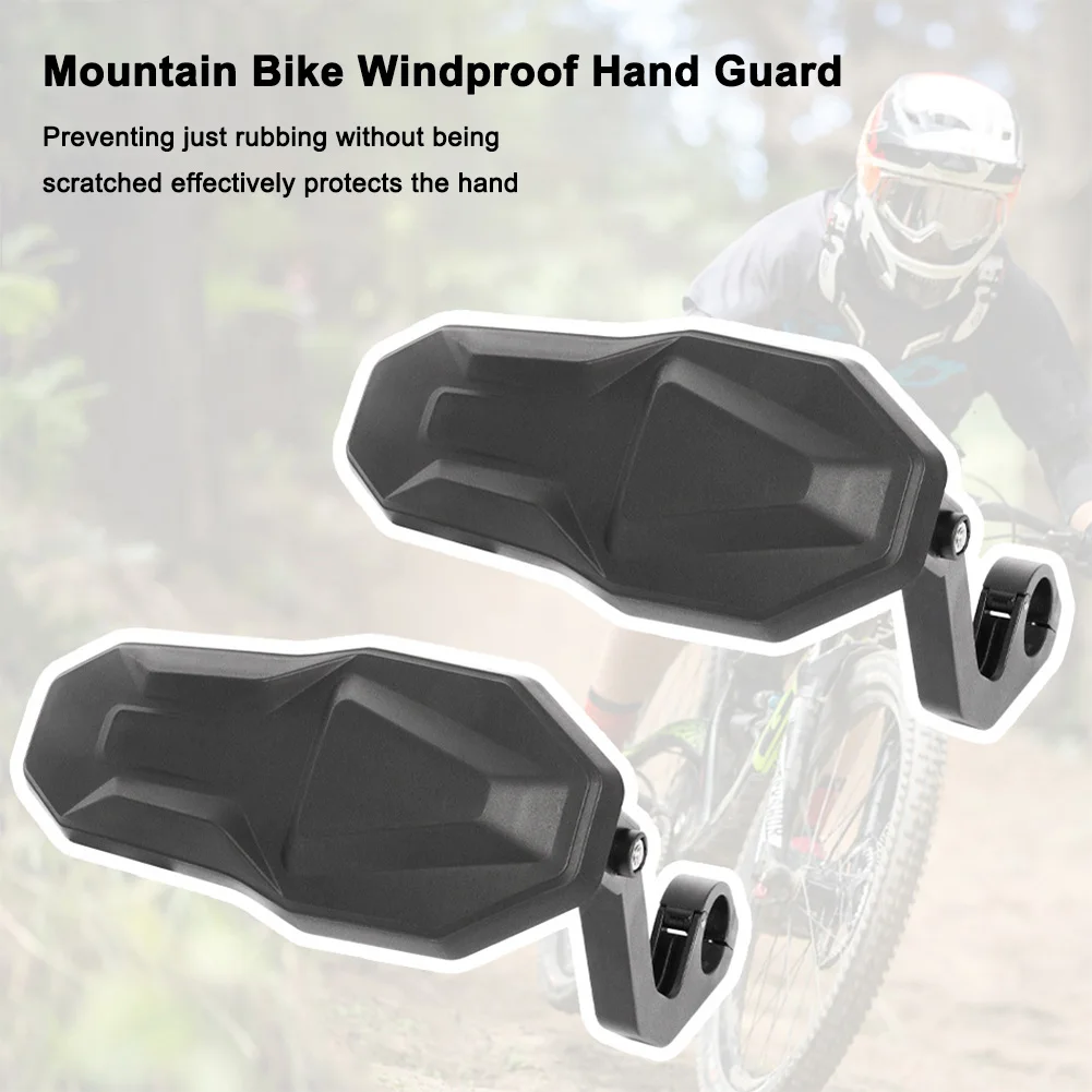 Nylon Black Universal Bicycle Hand Guards Windproof Protective Gear