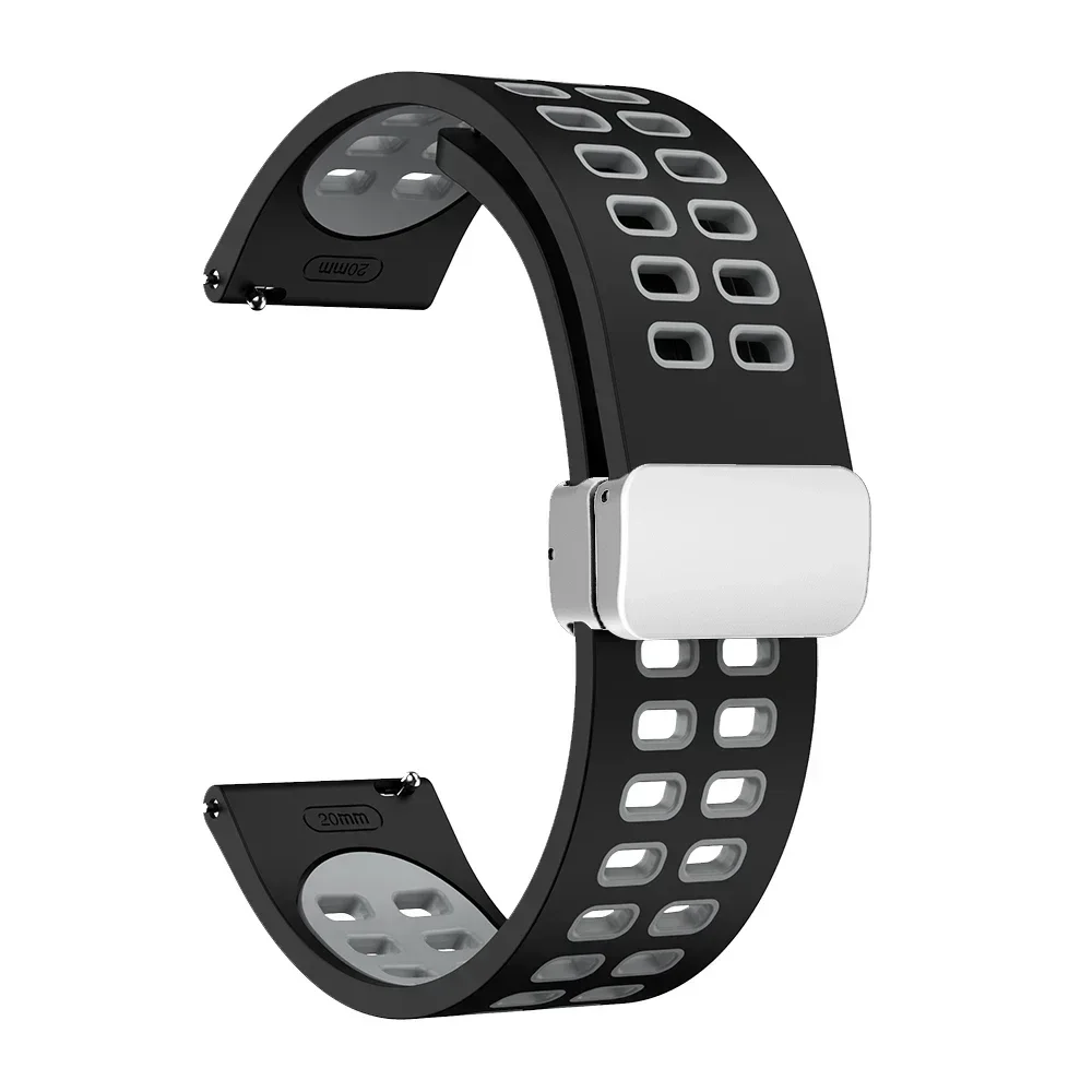 Premium Silicone Magnetic Strap – 20mm/22mm | Universal Fit