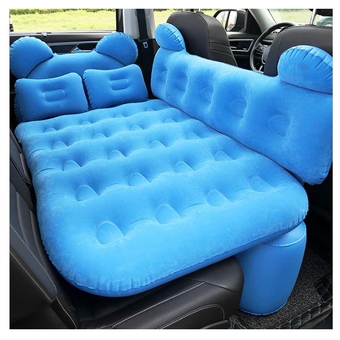 

Multi-functional Car Inflatable Cushion Air Mattress Bed Back Seat Cushion With 2 Pillows Travel Camping Beach Rest Tour Trip