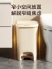 1pcs Cartoon Cat and Dog Pattern Trash Can Foot Operated Press Type Cat Litter Storage Bucket Closed Odor Proof Garbage Bin 4