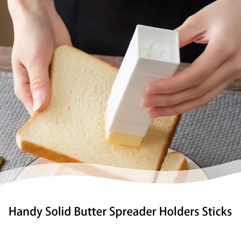 Butter spreader holder Handy Solid Butter spreader holders Sticks Plastic storage box Small kitchen baking tools Container Cheese keeper case 1PC