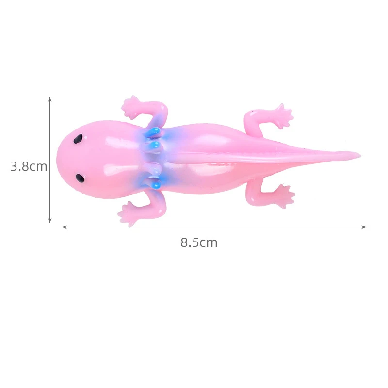 5pc Catapult Launch Salamander Finger Slingshot Toys Bouncy Trick Toys Kids Stress Relief Funny Stretchy Catapult Toy Party Gift