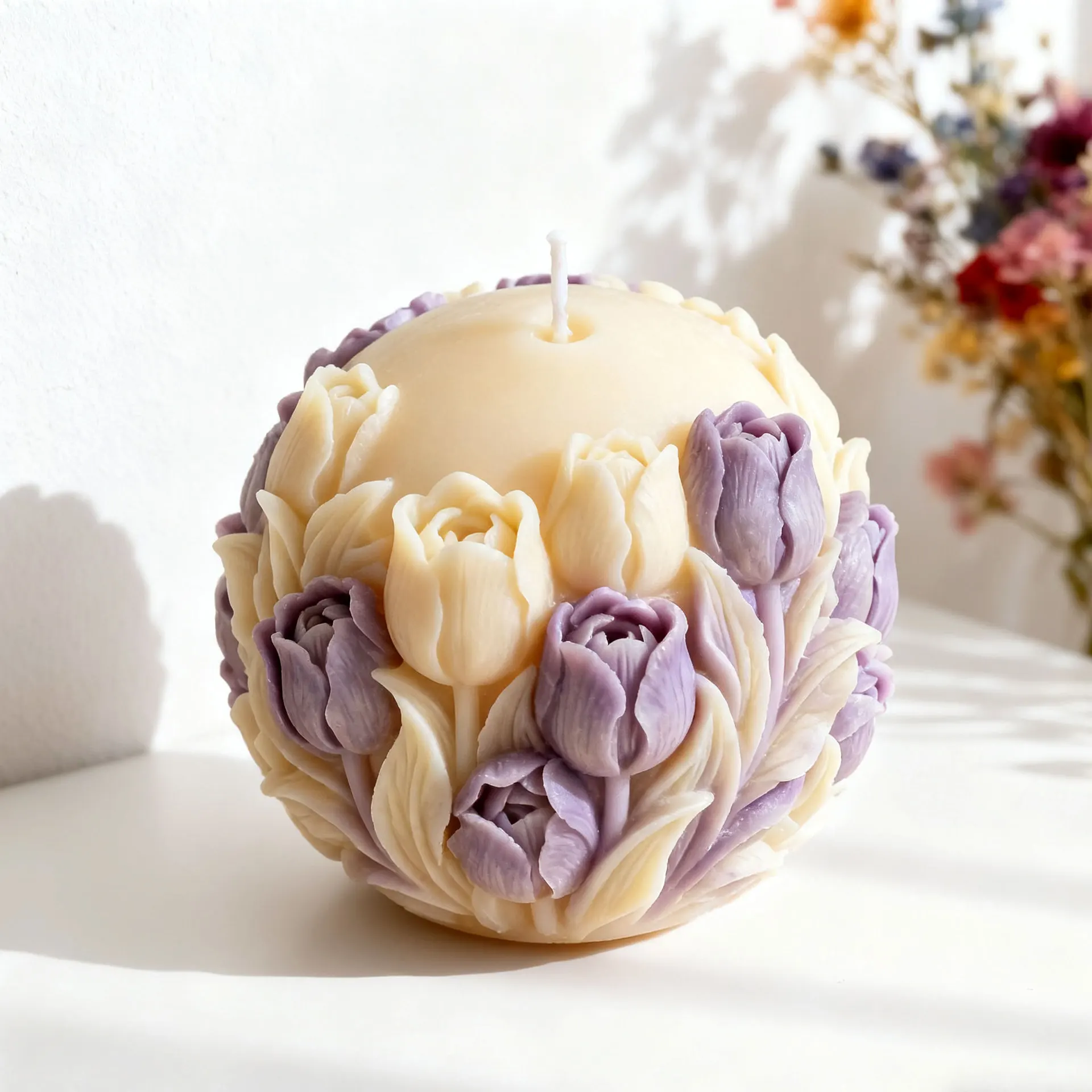 Tulip Relief Candle Mold 4