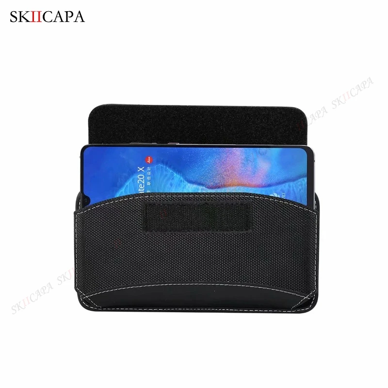 Oxford Cloth Phone Pouch with Belt Clip - Universal Holster Waist Bag