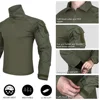 NEW Tactical Uniform Set Outdoor Hunting Clothes Gen3 Camo Combat Shirt & Pants Kit Ranger Green Men Clothing Multicam Elastic 2