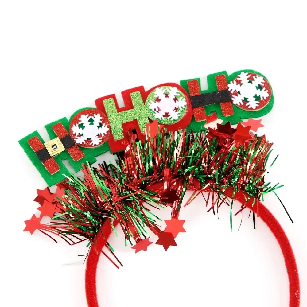 Christmas Headband Reindeer Antlers Horn Christms Tree Hair Band Headwear New Year Party Christmas Gift Headbands