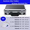 Aluminum Tool case suitcase toolbox business File box Impact resistant safety equipment camera bag with pre-cut foam 1