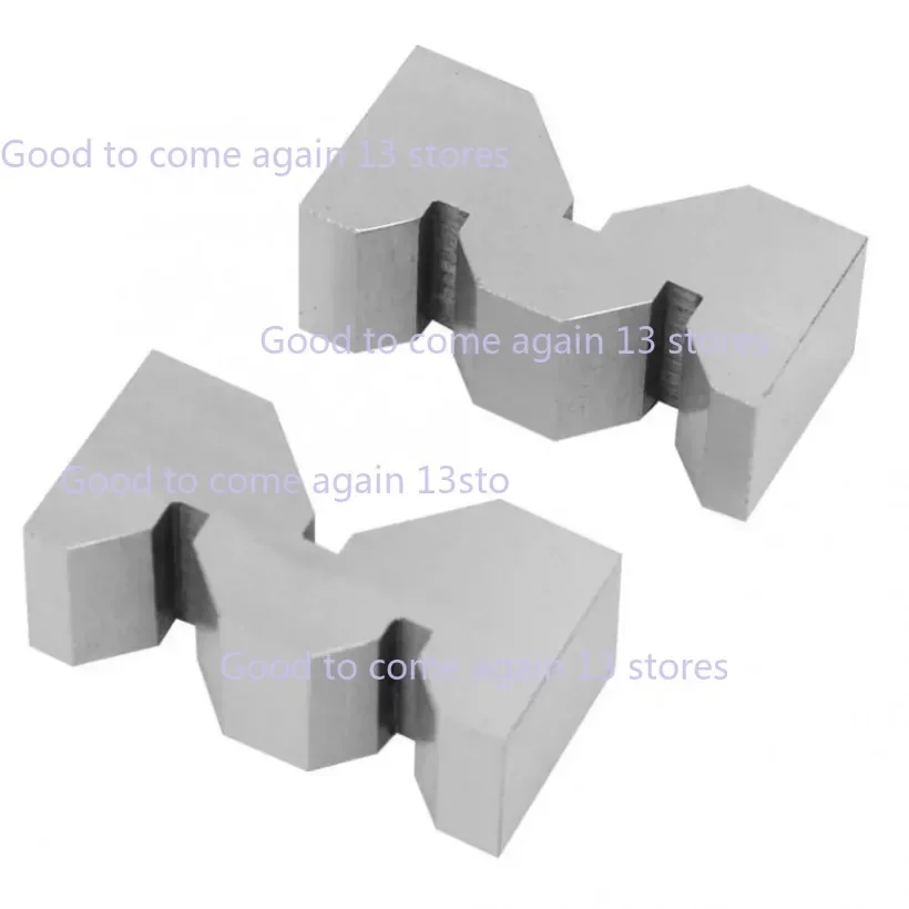 2Pcs High Accuracy Carbon Steel M Type V-block 50mm for Platform Measurement Tool Gauge Angle Block Ruler Precision Machinist