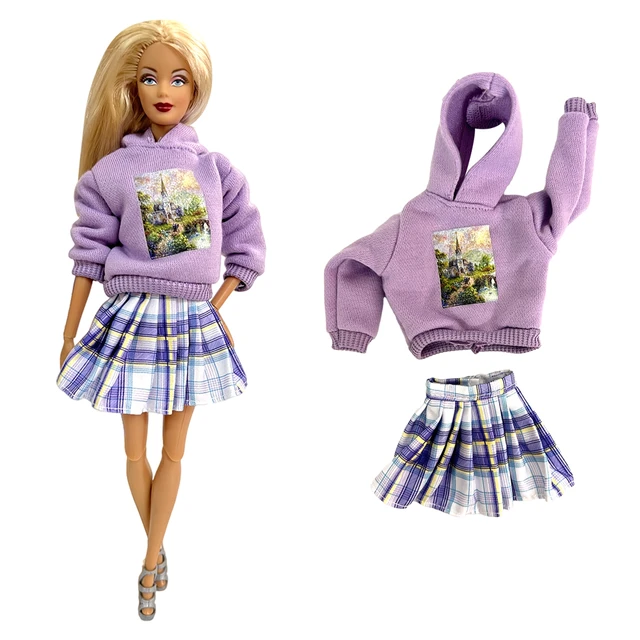 1 conjunto para barbies boneca acessórios roupas moda