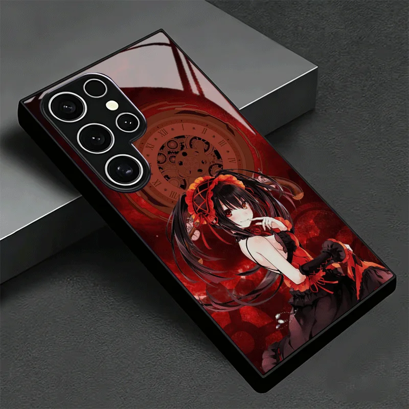 Date A Live Tokisaki Kurumi Shockproof Glass Phone Case - Stylish and Durable Protective Cover