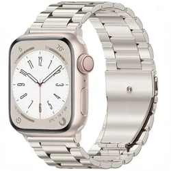Stainless Steel Metal Strap for Smartwatch - Premium Bracelet Band (Starlight)