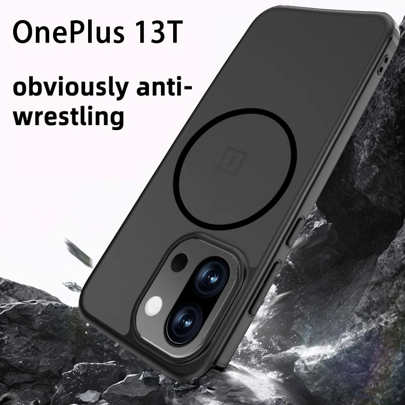 Enhanced Magnetic Shockproof Transparent Protective Back Cover Case