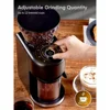 Coffee Grinder, Anti-static Conical Burr Coffee Grinder W/ 35 Precise Grind Setting, 2-12 Cup Select Timer, Coffee Bean Grinder 4