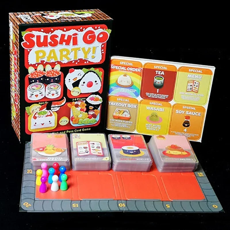 Kid Educational Board Game Carta Interattiva Sushi Go Genitore Bambino Party The Pick Pass Card Kid Game Toy Card Party Game