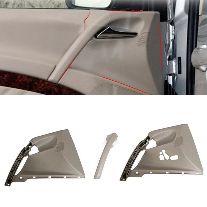

Left Right Beige Car Inner Handle Interior Door Panel Pull Trim Cover For Mercedes Benz W639 W636 Viano Vito 6397270071