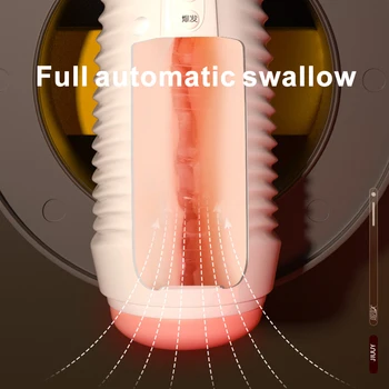 12 Speeds Male Sucking Masturbator Cup Automatic Swallow In Voice Interactive & Vibration Masturbators Adult Sex Toys For Men 3