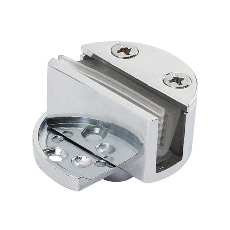 Glass Door Cupboard Showcase Cabinet Clamp Glass Shower Doors Hinge Replacement Parts 360-Degree Rotating Shafts Hinge