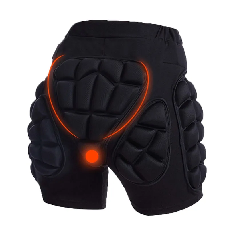 Protective Shorts Hip Protective Pads Anti-Fall Hip Protection Pants Unisex Hip Butt Padded Short Pants Roller Skating Ski Protective Equipment Outdoor Sports Pad