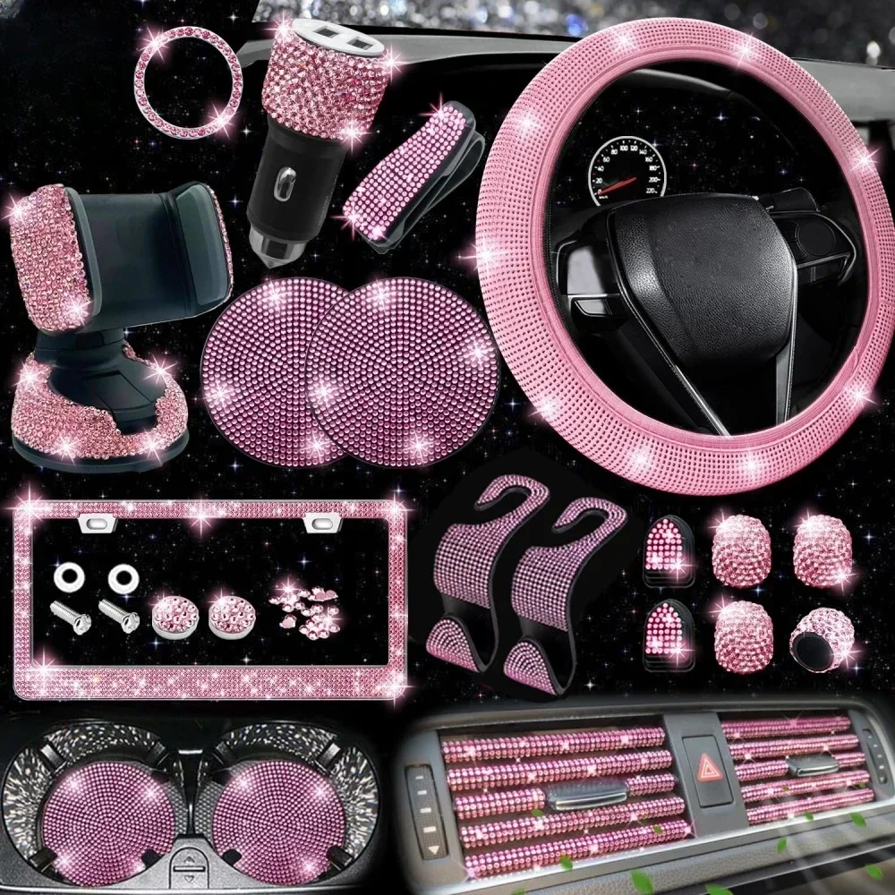 KJOY Diamond Car Phone Holder with Gift Box 4 Seasons Universal Interior Accessory for General Motors with Hook