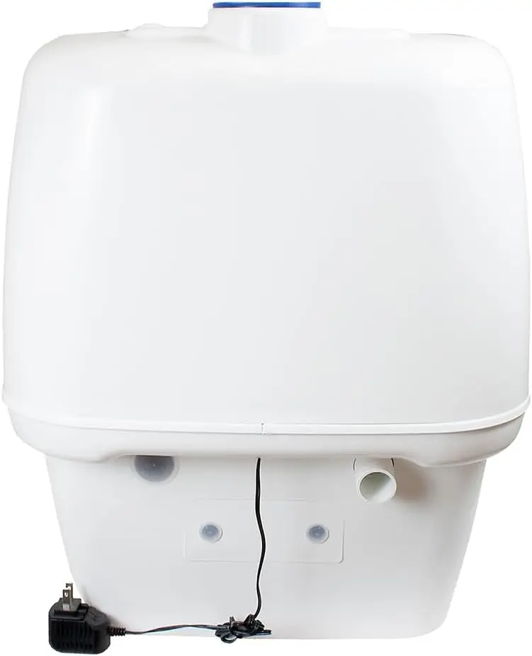 12V Urine Diverting High Capacity Waterless Composting Toilet Material Polypropylene (PP) 26.5"L x 18"W 4