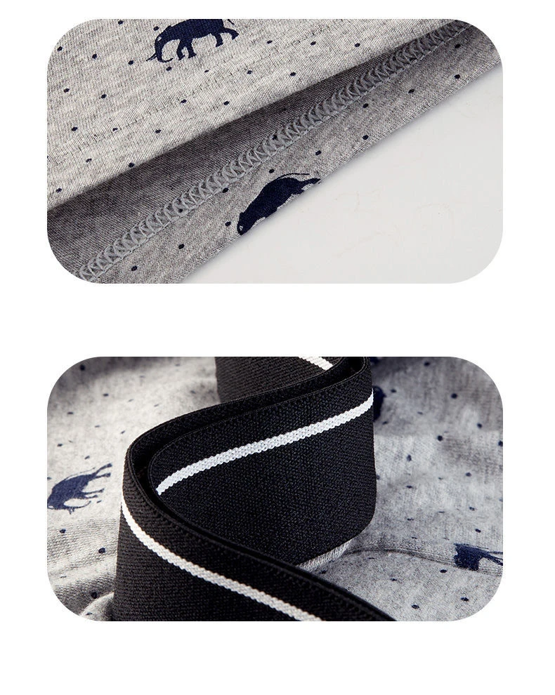 4 stücke männer Höschen Sexy Shorts Baumwolle Unterwäsche Männlichen Atmungsaktive Boxer Solide Boxershorts Marke Unterhosen – Detail 12
