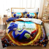 Ensemble de literie dessin animé 3DPrint, housse de couette, taie d'oreiller, pour garçons et filles, chambre d'enfant, cadeau, simple, Double, grande taille 2