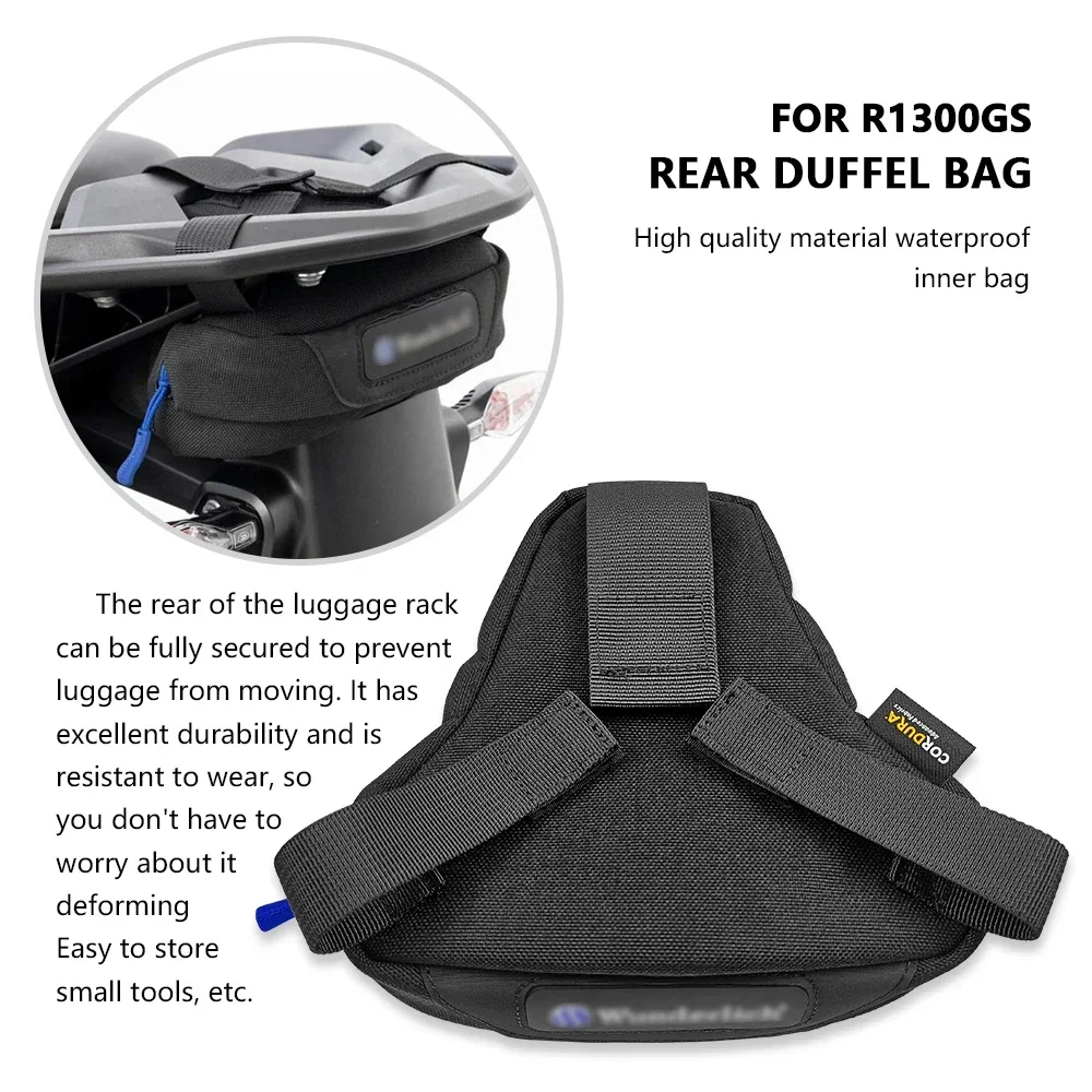 For R1300GS R 1300 GS R1300 GS r1300gs Motorcycle Accessories Nylon Black Waterproof Tail Bags Back Seat Bags Rear duffel bag