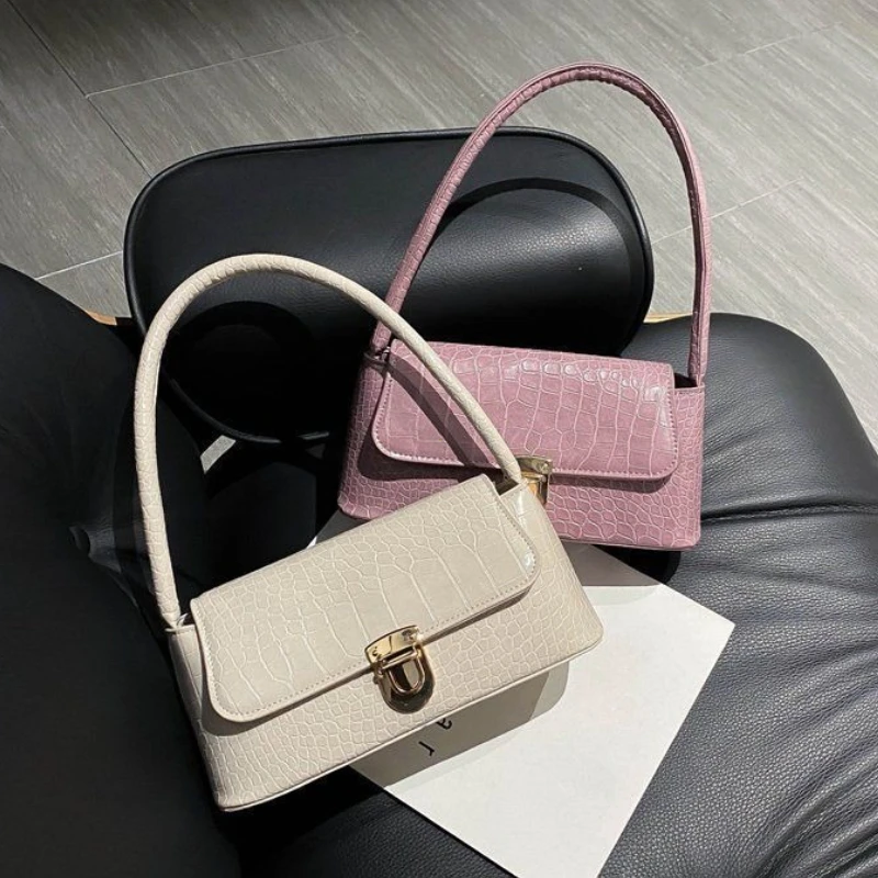 Luxury Design Crossbody Bags for Women 2026 New Fashion Brand Women's Underarm Shoulder Bag Solid Color Ladies Handbag and Purse
