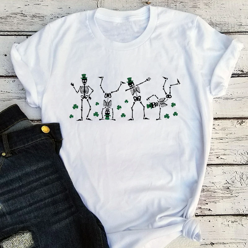 

Funny St Patricks Day Shirt Dancing Skeleton Shirt Patricks Day Gift Lucky Irish Shirt Irish Gifts Shamrock Skeleton Shirt M