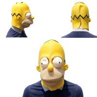 Прекрасный косплей, семейный вместе, большие глаза, рот, забавная маска на Хэллоуин, анфас, головной убор, костюм, реквизит для карнавала, вечеринки, Марди Гра