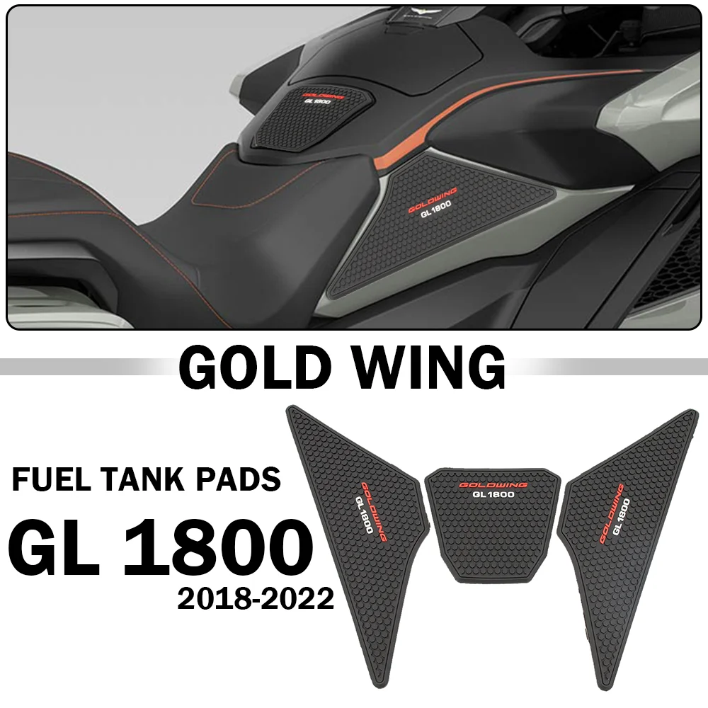 Goldwing GL1800 Accessories Decal Stickers For Honda Gold Wing GL 1800 Motorcycle Rubber Fuel Tank Pads Luggage Stickers for yukon 2007 2013 suburban 2500 1500 side wing rearview mirror folding motor auto accessories left and right