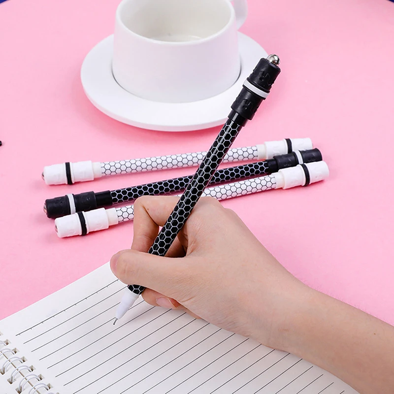 Spinning Pen Creative Random Rotating Gaming Gel Pens Student Gift Toy Release Pressure Comfortable Penspinning Pen Randomly 1Pc