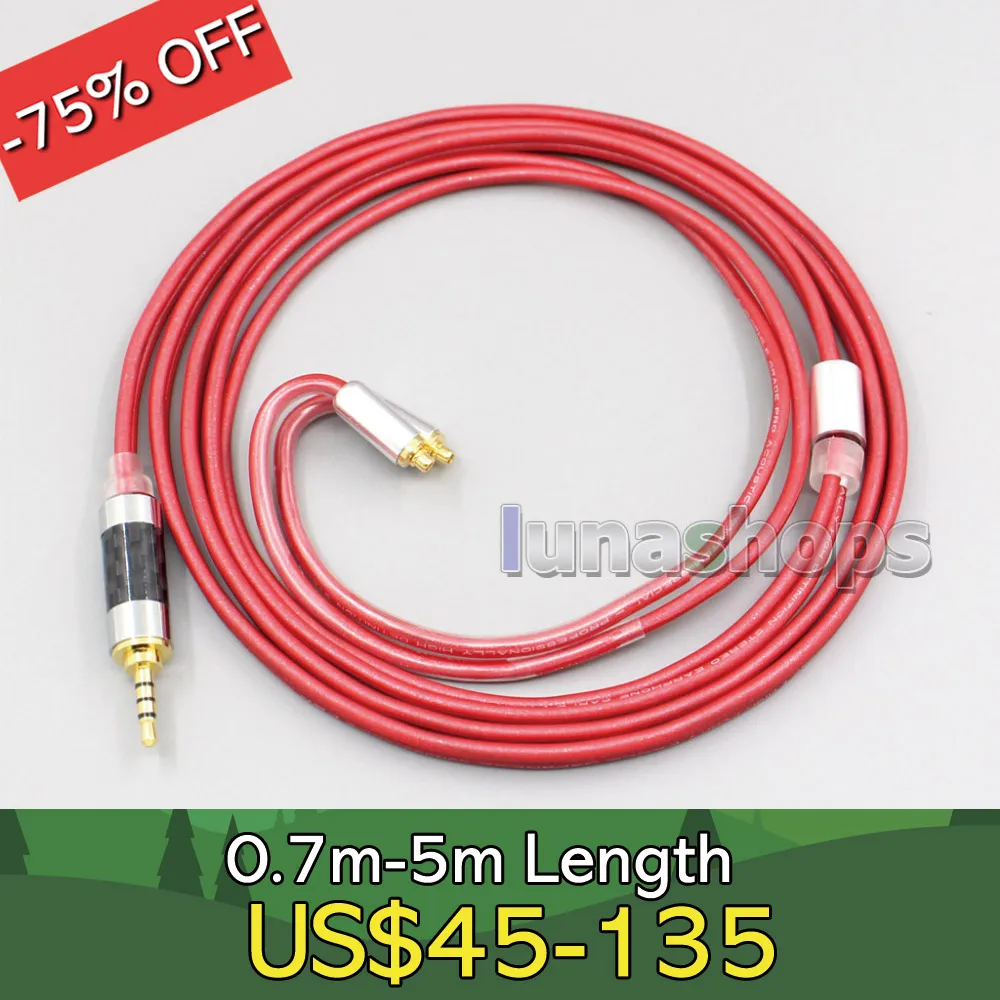 

3.5mm 2.5mm 4.4mm Balanced Pure PCOCC Earphone Cable For Shure se215 se315 se425 se535 Se846 MMCX LN006220